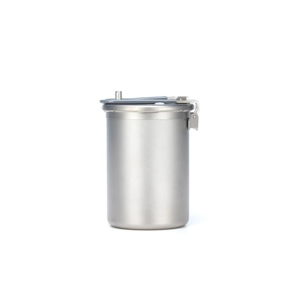 Titanium Pressure Cooker Outdoor Camping Pot Lightweight High Altitude Cooking Rice Cooker 15.5 × 10 × 24cm