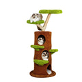 Indoor Cat Tower Tree 56 Tall Multi Level Vertical Cat Tree Activity Tower for Multi cat Households Cat
