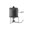 Petrel Titanium Split Camping Stove Ultralight Portable Burner with Windscreen Outdoor Hiking Cooking Set