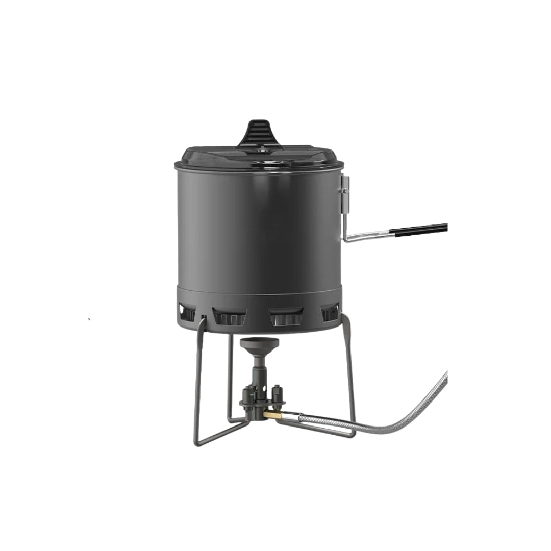 Petrel Titanium Split Camping Stove Ultralight Portable Burner with Windscreen Outdoor Hiking Cooking Set