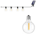Outdoor Solar String Lights LED Globe Garland Waterproof Garden Hanging Lights for Patio Backyard Cafe 10m 15 Bulbs