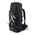 70L Camping Backpack Ergonomic Hiking Rucksack with Rain Cover Outdoor Travel Bag Black 75x33x27cm