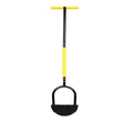 Garden Soil Aerator Lawn Hole Puncher Soil Loosening Tool Grass Aeration Spike Tool Black Yellow 96.5 × 27cm