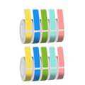 P15 Mini Portable Thermal Printer Wireless Bluetooth-Compatible Label Maker Sticker Machine Home Office Tags 10 Rolls Mix Color