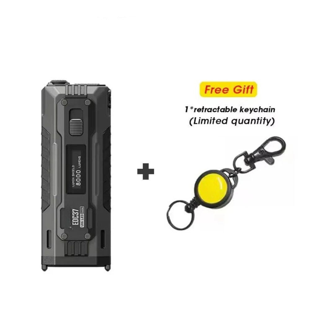 Rechargeable Tactical LED Flashlight, Up to 8000 Lumens, 8000mAh Battery