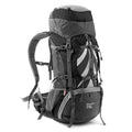 70L Hiking Backpack Large Capacity Outdoor Camping Travel Climbing Rucksack Black 75x33x27cm Water Resistant