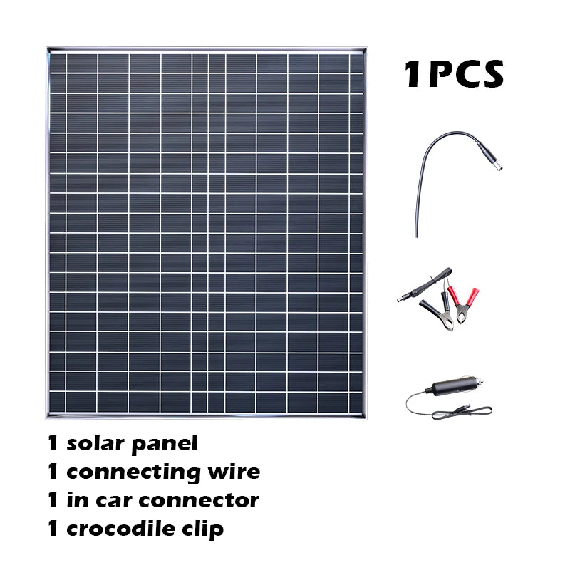 Solar Panel Kit 1000W 12V Portable Power System for Camping RV Boat and Outdoor Use 39x32.5x1.8cm