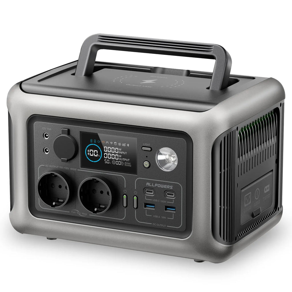 600W Portable Power Station 299Wh LiFePO4 Solar Generator 1200W Surge AC Outlets Camping RV Home Backup AU