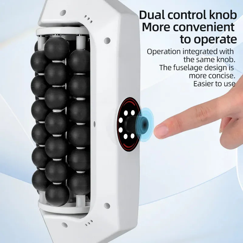 Rechargeable Massage Roller High Frequency Muscle Massager for Full Body Relaxation 55x14cm Portable
