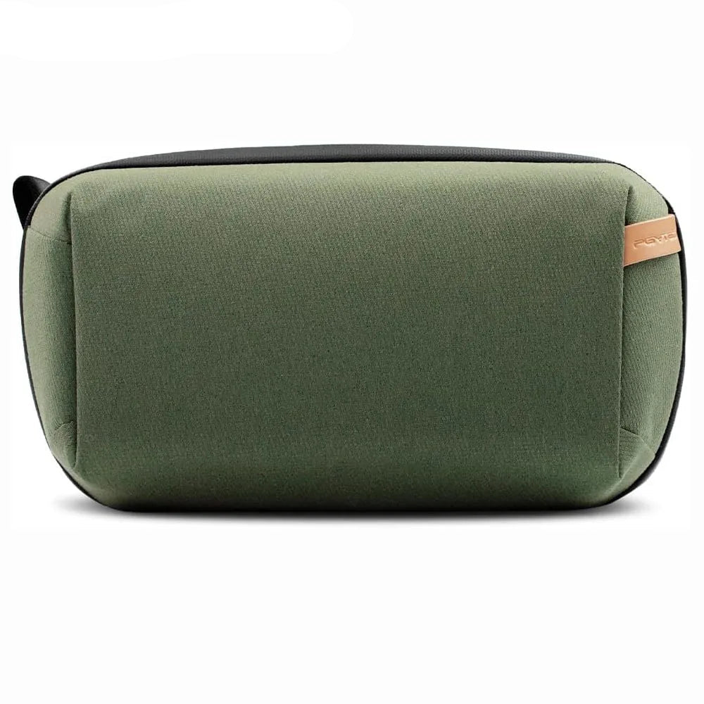 Waterproof Tech Pouch Organizer Bag Large Electronics Storage Case for Cables Phone Chargers Batteries Accessories Green