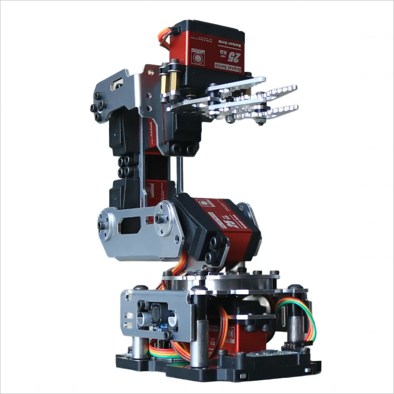 Robotic Arm Kit with APP Control Arduino Compatible Metal Robot Arm with 20KG Servos and Gripper Pro Set
