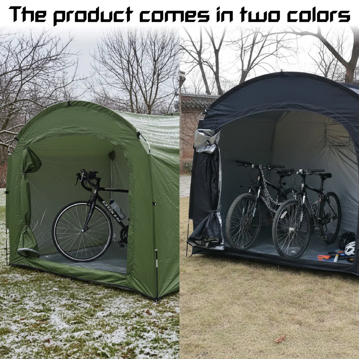 Outdoor Bike Shelter Tent 200x80x165 cm Portable Canopy with Thickened Oxford Cloth Green