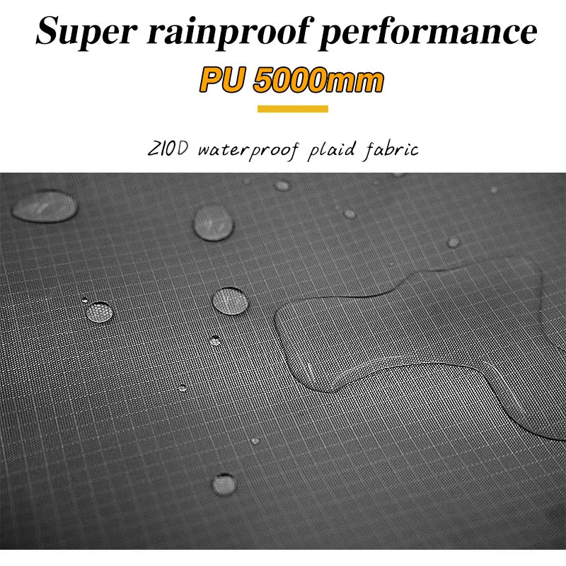 Car Side Awning Tent Waterproof Black Coating Tarp Outdoor Camping Canopy SUV Rear Shelter 490 × 290cm