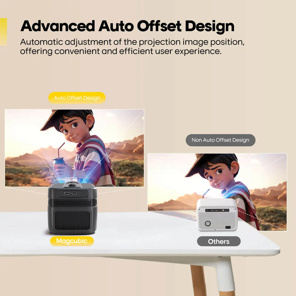 Auto Focus Projector 900 ANSI 1080P Native 8K Support Ultra Short Throw Home Theatre Projector with Voice Control