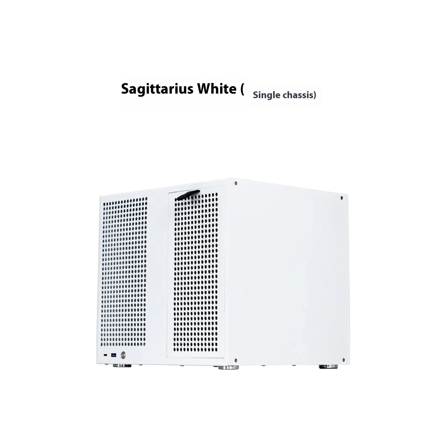 8 Bay NAS Computer Case MATX NAS Chassis with ATX Power Supply Support Full Height PCIe White 21.8L