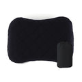 Ultralight Inflatable Camping Pillow Soft Washable Cover Ergonomic Travel Pillow Neck Lumbar Support Cushion Black 32×46cm