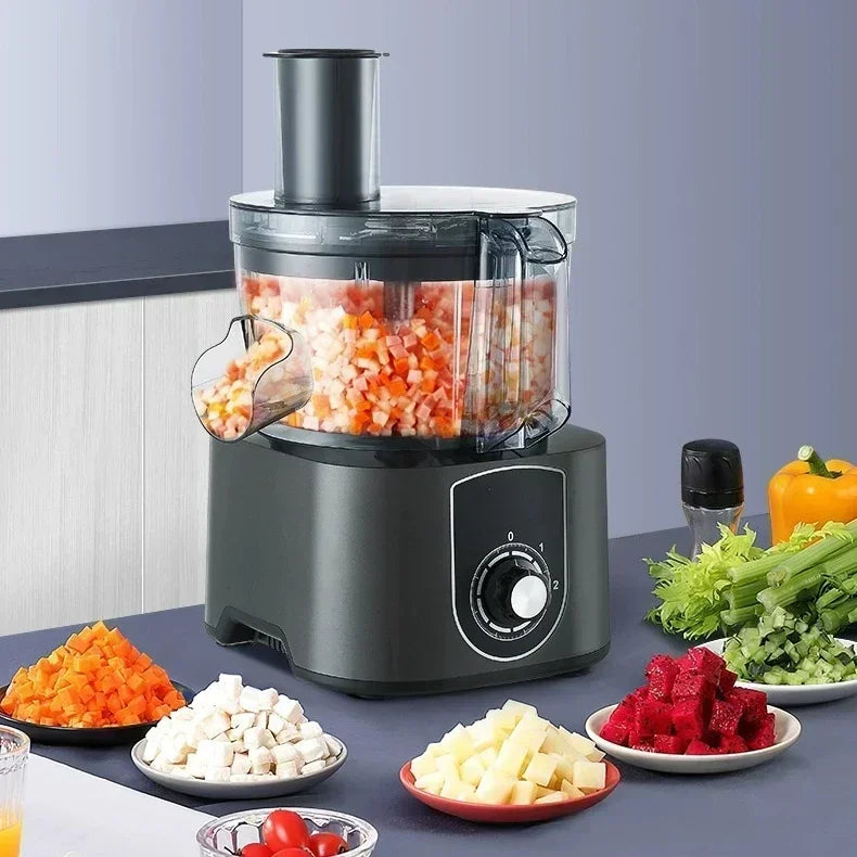 Home Electric Slicer Machine Commercial 3-in-1 Vegetable Cutter Potato Shredder Radish Dicing Slicing Machine AU