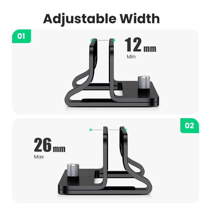 Vertical Laptop Stand Aluminum Holder for MacBook Pro Air Notebook Tablet Phone Support Single Slot Portable Desktop Stand