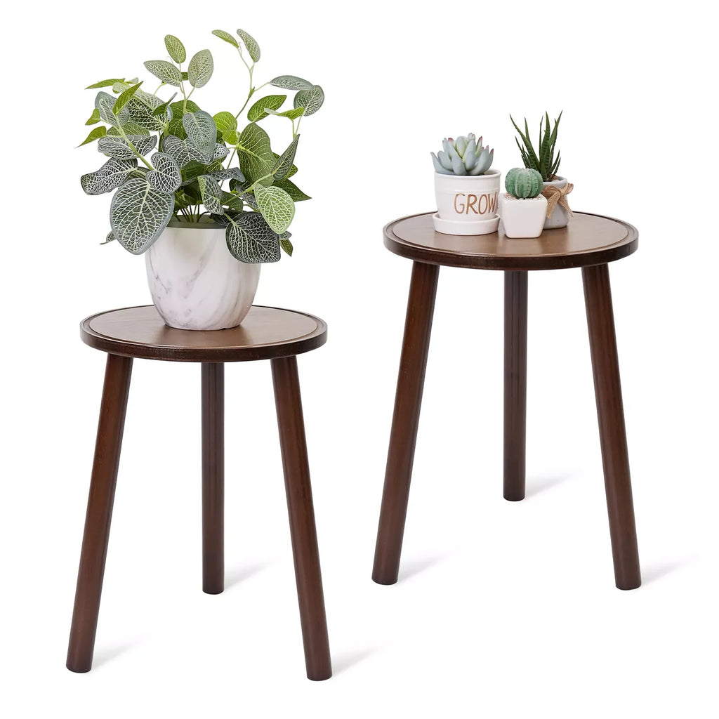 Console Table with Storage Shelf Entryway Sofa Table 2pcs Narrow Hall Table Modern Living Room Furniture Design Brown 30.5x41.9cm