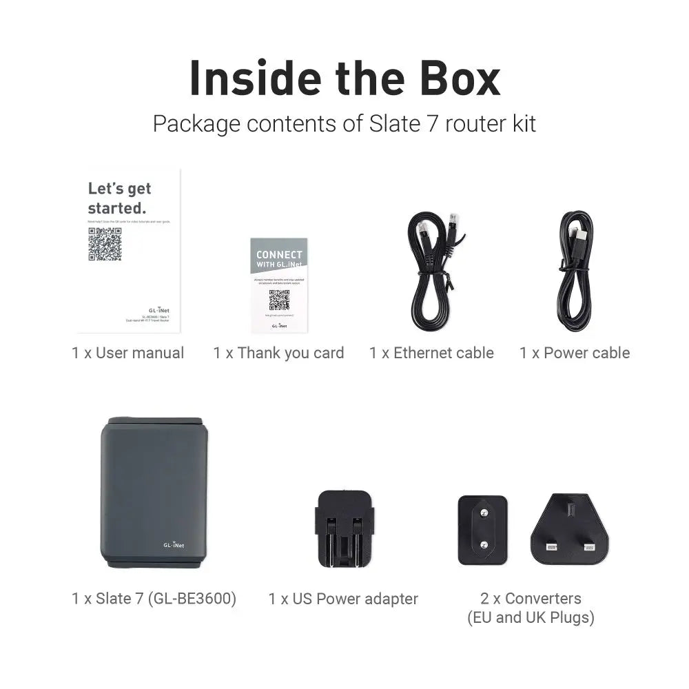 WiFi 7 Travel Router Dual Band Portable Router with Touchscreen Dual 2.5G Ports OpenWrt and VPN Support