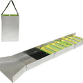 Portable Folding Gold Sluice Box Lightweight Aluminium Alloy Gold Panning Equipment Silver 127x35x23cm