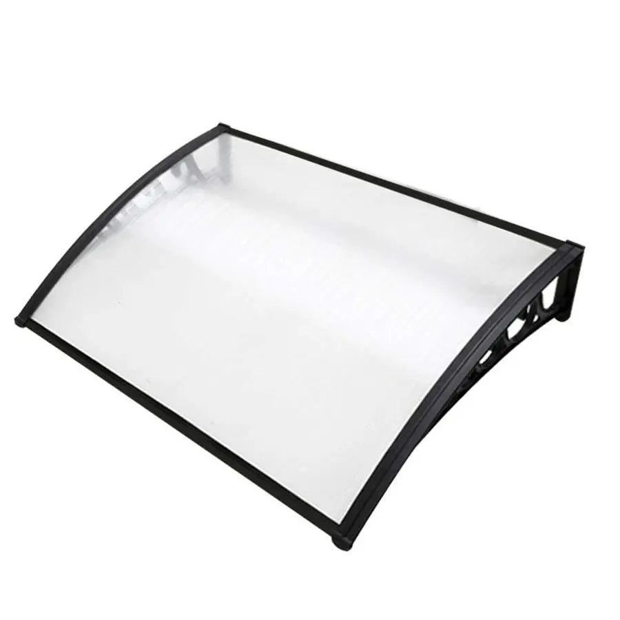 Transparant Window & Door Awning Window Door canopy 1 m x 1.2 m Weatherproof For Patio, Garden, Balcony, Porch