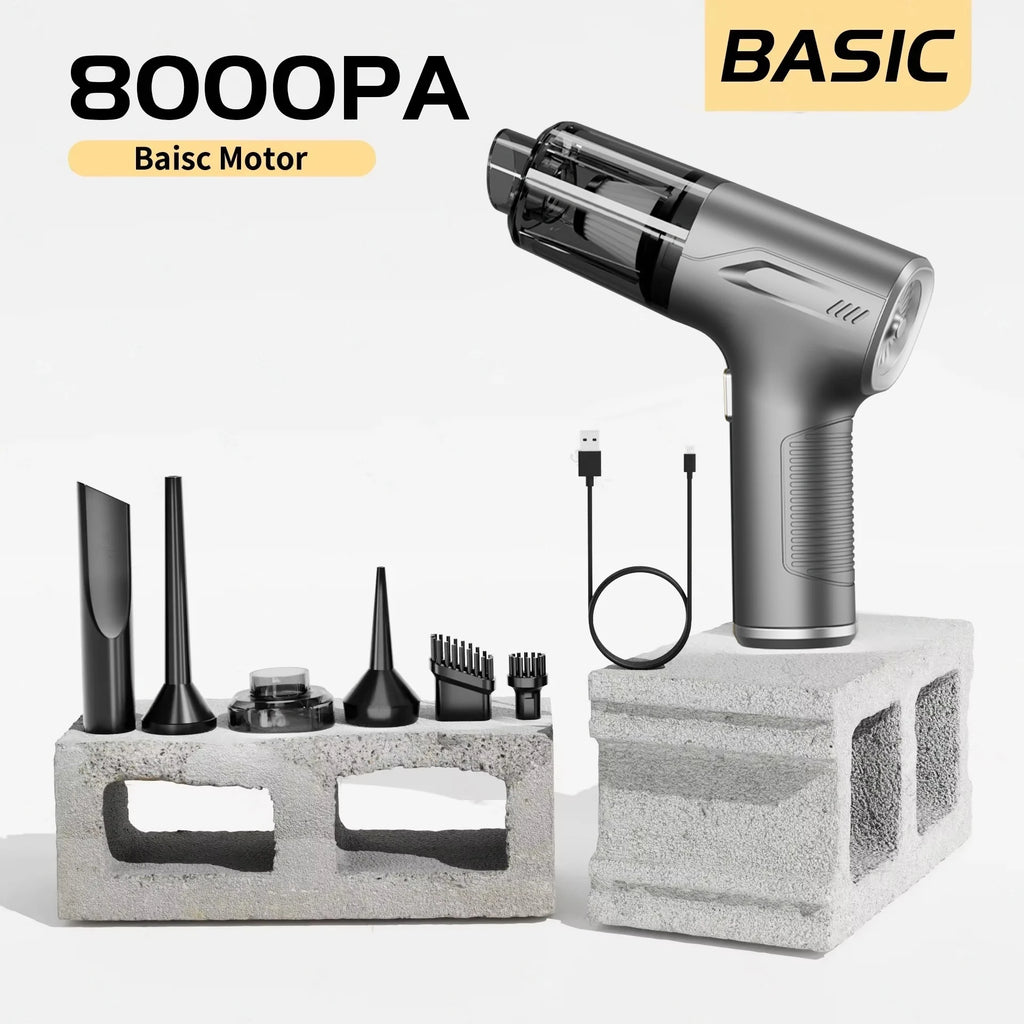 98000Pa Cordless Car Vacuum Cleaner Powerful Suction Handheld Portable Wireless Cleaning Machine Home Appliance Basic