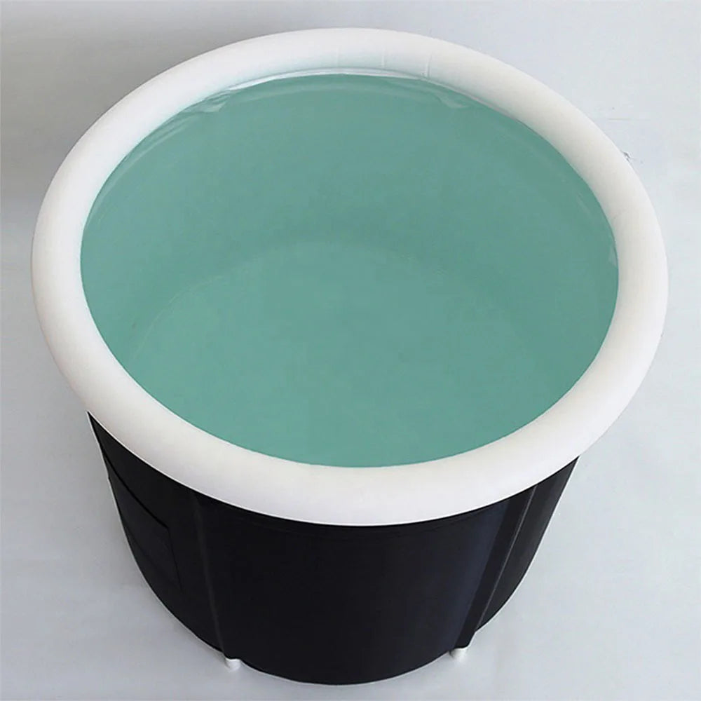 Portable Ice Bath Collapsible Bathtub Large Adult Cold Plunge Tub Outdoor Water Therapy Inflatable Bath Bucket