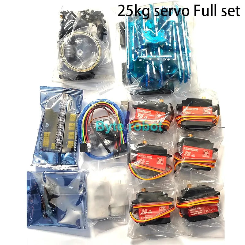 Robotic Arm Kit with APP Control Arduino Compatible Metal Robot Arm with 25KG Servos and Gripper Full Set