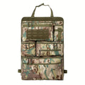 Multifunctional Car Rear Seat Storage Bag Tactical Luggage Organizer Hanging Backseat Travel Storage Bag CP Camouflage