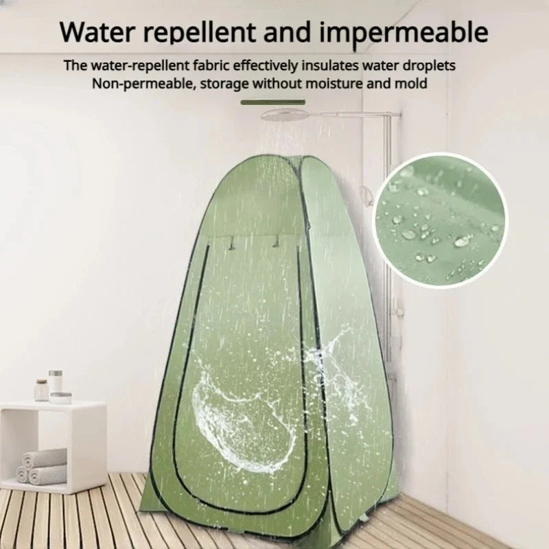 Camping Shower Tent Portable Privacy Shelter Outdoor Changing Toilet Tent Green 120x190cm