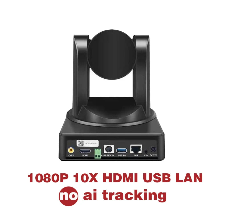 4K AI Tracking PTZ Conference Camera 20X Zoom HDMI USB SDI IP PoE for Live Streaming Meetings No NDI