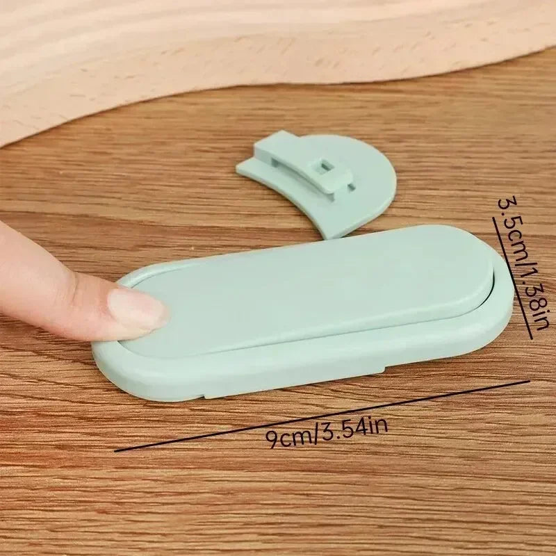 5pcs Baby Safety Cabinet Locks Invisible Drawer Door Protection Anti Pinch Hand Child Proof Wardrobe Lock Green 9×3.5cm