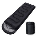Camping Sleeping Bag 4 Season Waterproof Ultralight Envelope Sleeping Bag for Hiking Backpacking Travel Black 220x75cm