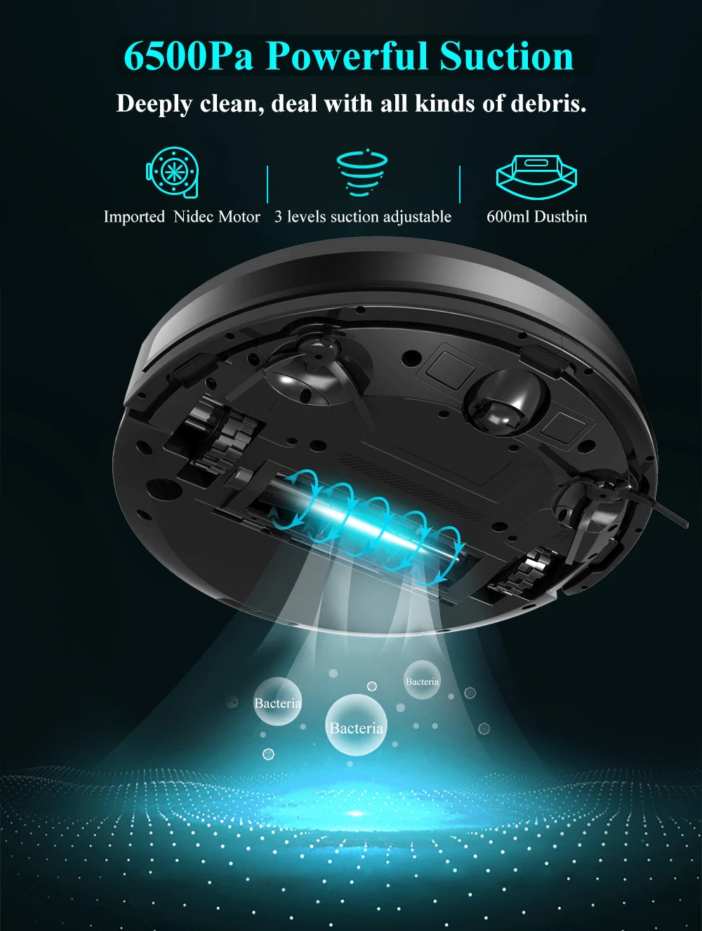 X8 Robot Vacuum Cleaner TOF Smart Navigation UV Cleaning Multi Floor Mapping Auto Wet Dry Vacuum Mop Home Carpet Cleaner