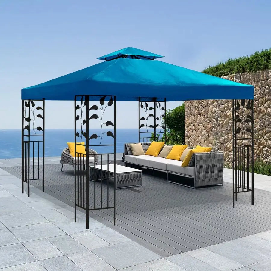 Replacement Canopy Cover Top Marquee Roof Shade Cover Roof Cover Only 3x3M Blue