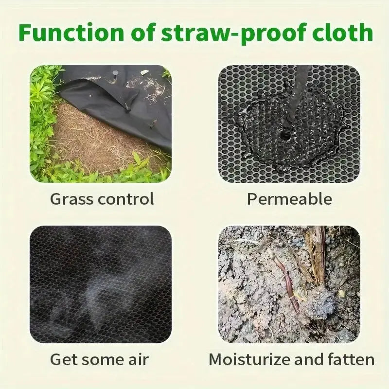 Premium Garden Weed Barrier Fabric Landscape Weed Control Ground Cover Soil Protection Roll 100 × 3000cm