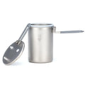 Titanium Pressure Cooker Outdoor Camping Pot Lightweight High Altitude Cooking Rice Cooker 15.5 × 10 × 24cm