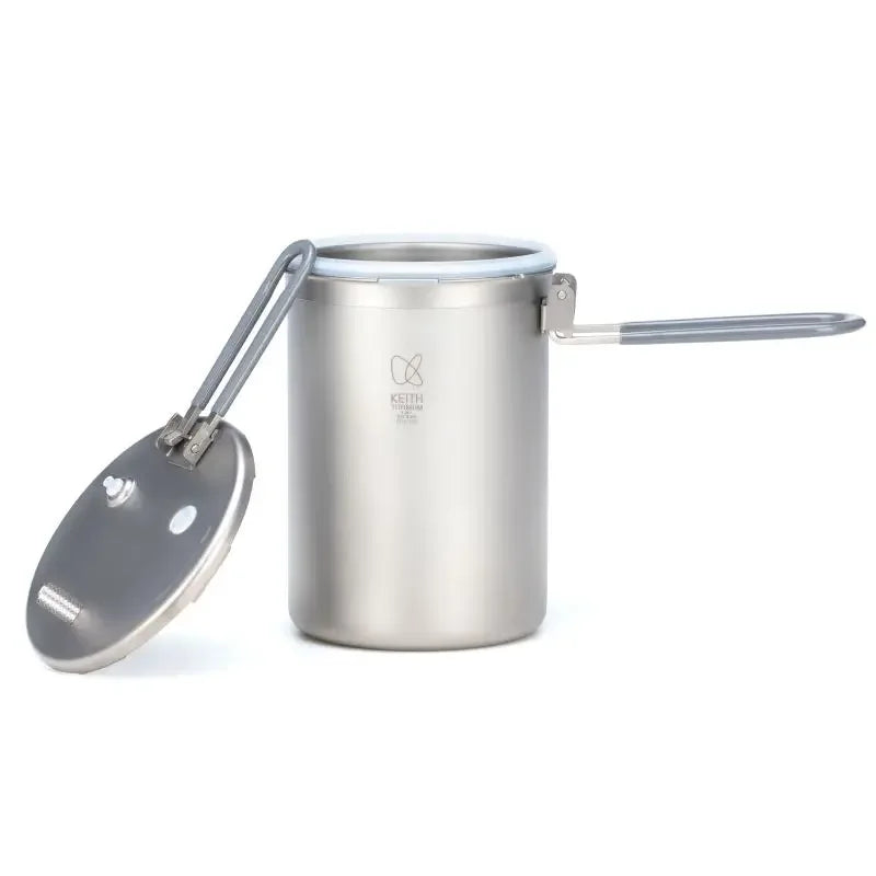 Titanium Pressure Cooker Outdoor Camping Pot Lightweight High Altitude Cooking Rice Cooker 15.5 × 10 × 24cm