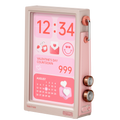 25.6cm Smart Digital Display with HD Screen, Customisable Clock, Weather, Calendar and App Control – Pink
