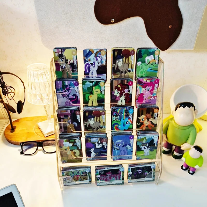 5 Tier Transparent Desktop Card Display Rack Greeting Card Organizer Storage Stand for Gift Shop Flower Shop 30.5 × 21.5 × 33cm