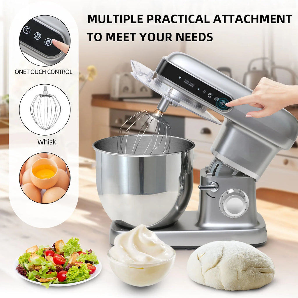 10L Large Capacity Stand Mixer Kneading Machine Food Mixer Baking Dough Mixer Light Grey Kitchen Appliance AU