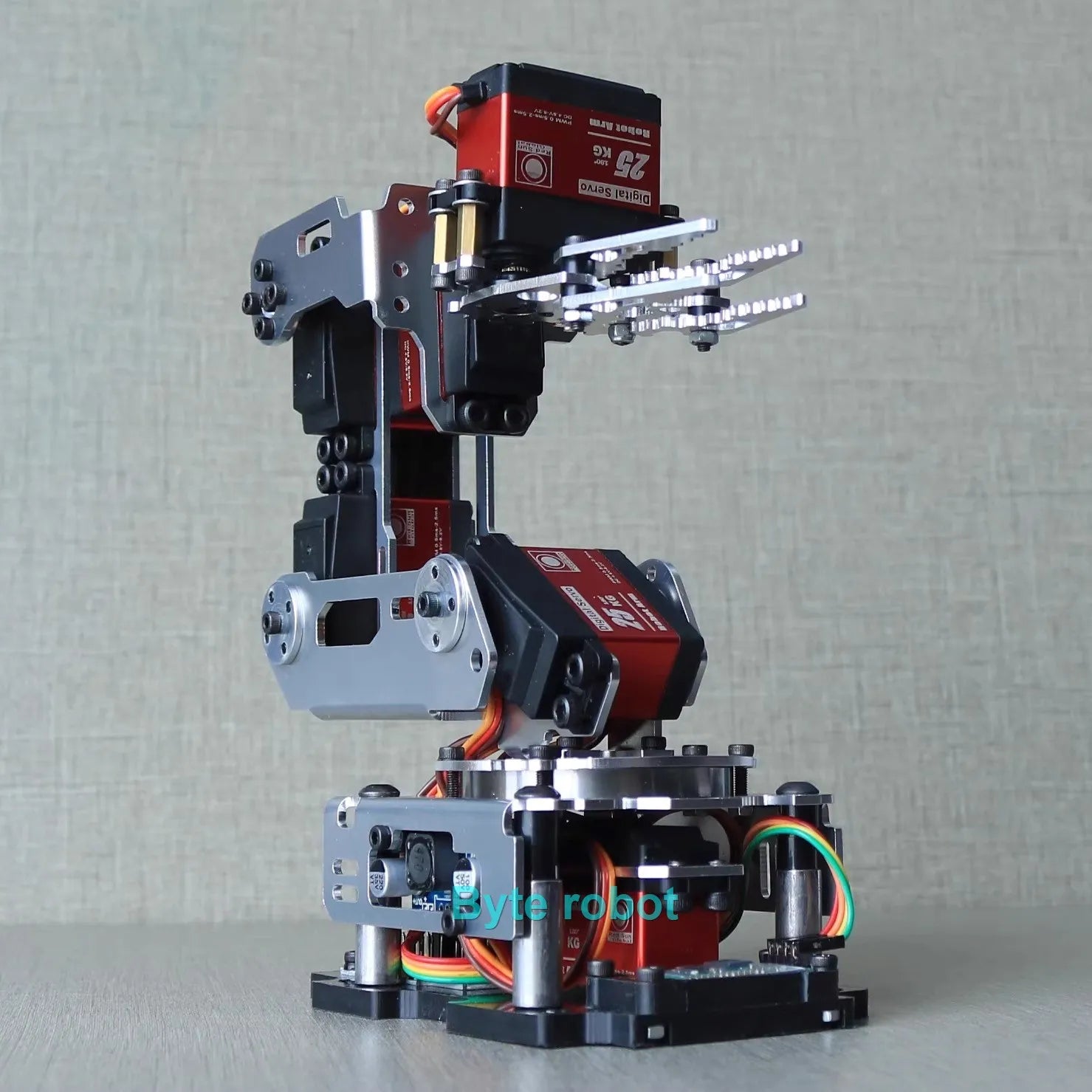 Robotic Arm Kit with APP Control Arduino Compatible Metal Robot Arm with 20KG Servos and Gripper Full Set