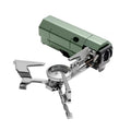 Portable Camping Cassette Gas Stove 2670W Folding Outdoor Cooker Burner for Hiking BBQ Travel Cooking Green