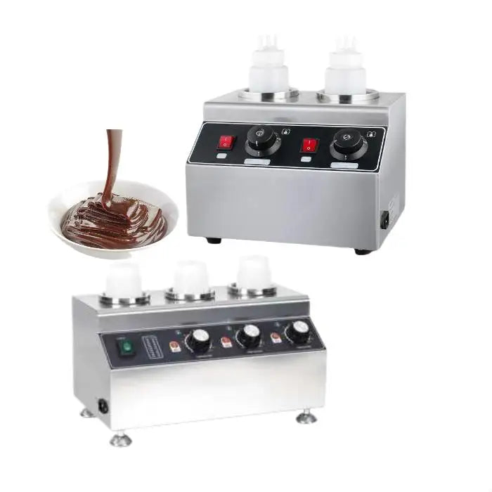 Electric Sauce Warmer Stainless Steel 3 Hole Food Warmer with Precise Temperature Control for Commercial Kitchens