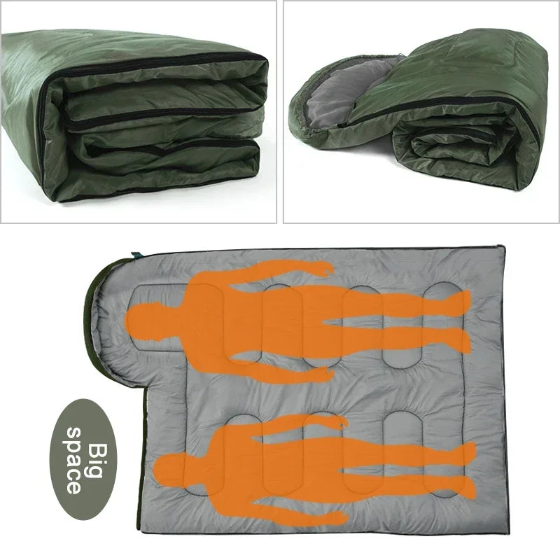 Camping Sleeping Bag 4 Season Waterproof Ultralight Envelope Sleeping Bag for Hiking Backpacking Travel 220x75cm