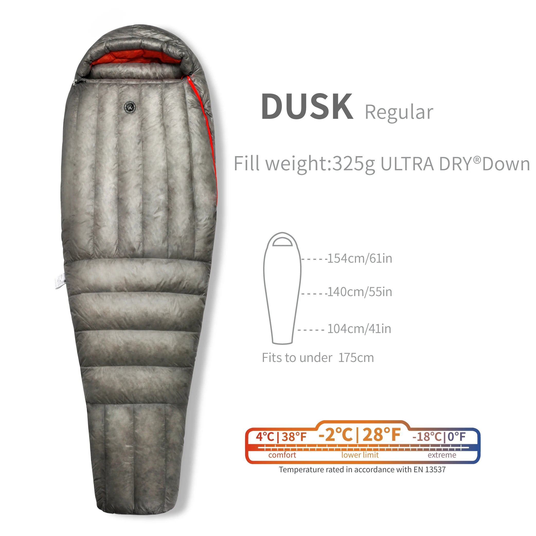 Wind Hard DUSK Ultralight 800FP Duck Down Sleeping Bag 3 Season Mummy Camping and Hiking Sleeping Bag 190x78cm