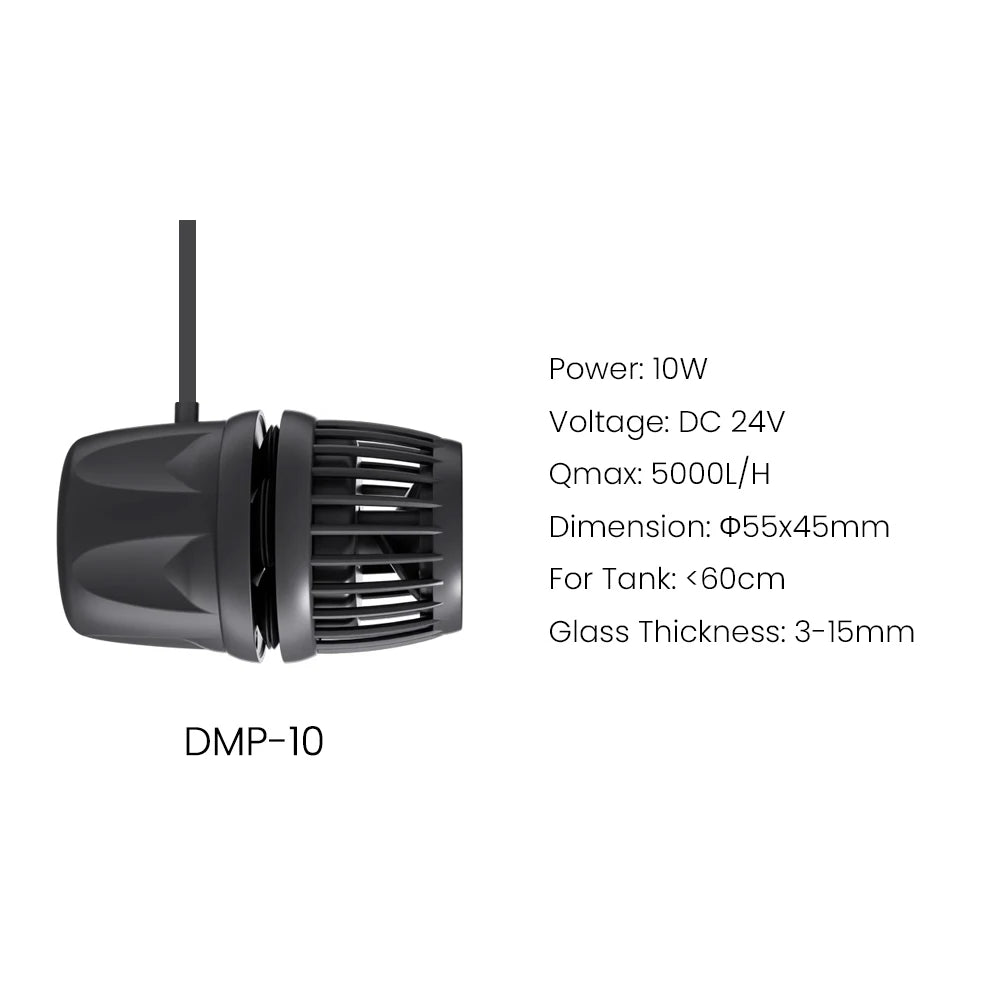 Aquarium Wavemaker Pump Smart Bluetooth App Control Cordless for Freshwater & Saltwater Tanks DMP-10 AU Plug