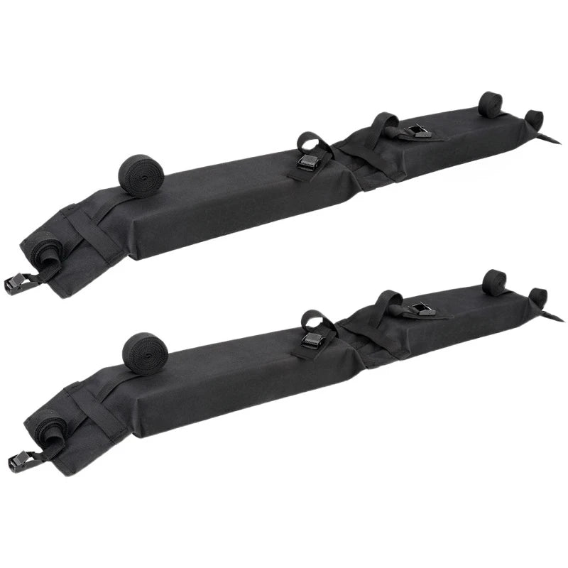 Padded Soft Car Roof Rack Cross Bars Luggage Carrier Rails Space Saving Roof Top Rack Load Capacity 75kg 2 Piece