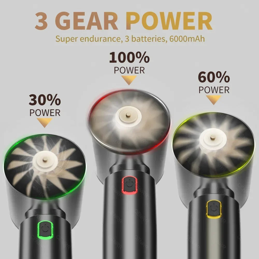 MAX 998000Pa Cordless Car Vacuum Cleaner Strong Suction Handheld Portable Wireless Cleaning Machine Silver